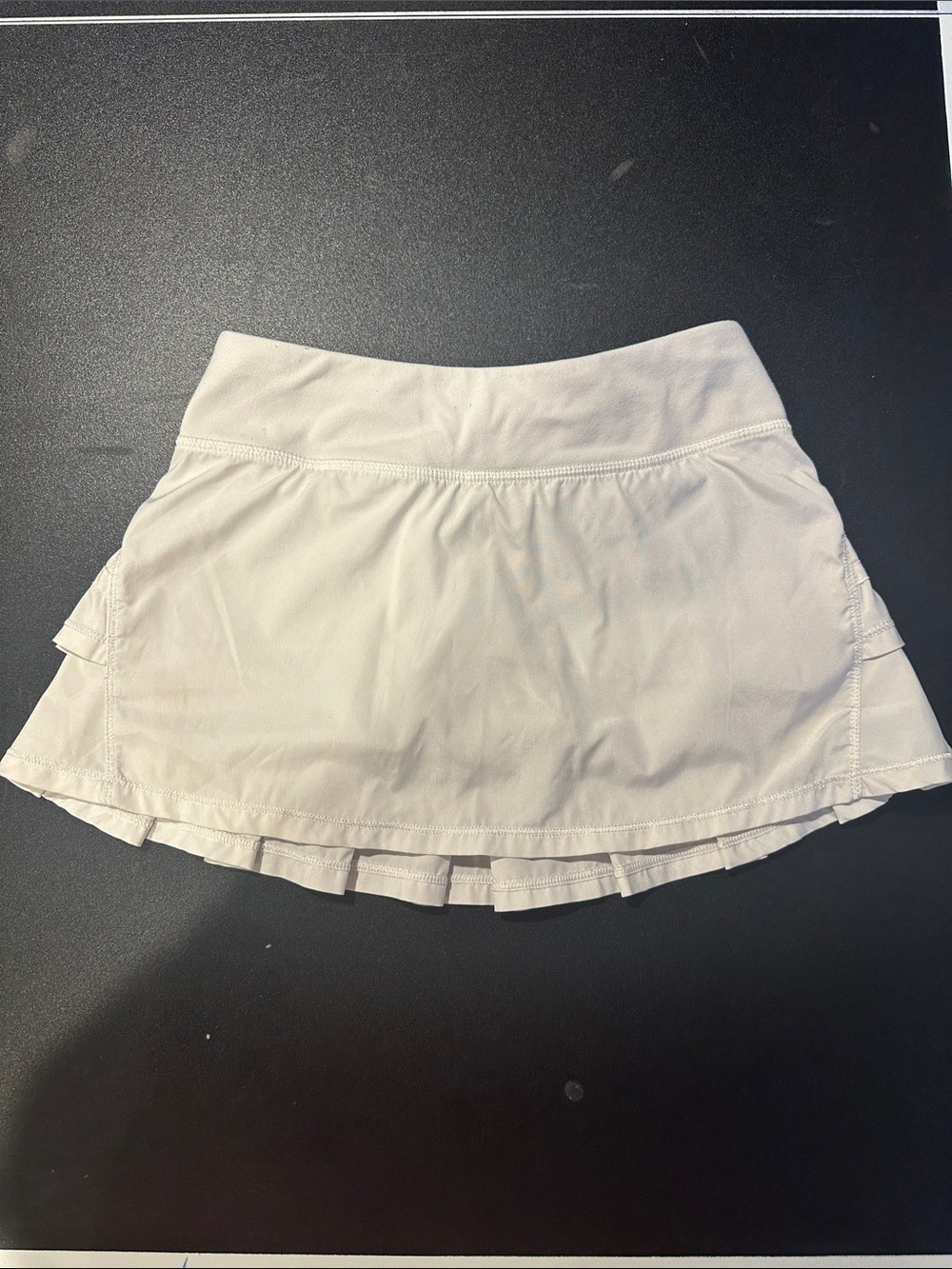 Ivivva White Athletic Skort with Layered Hem